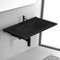 Black Ceramic Wall Mount or Drop In Bathroom Sink